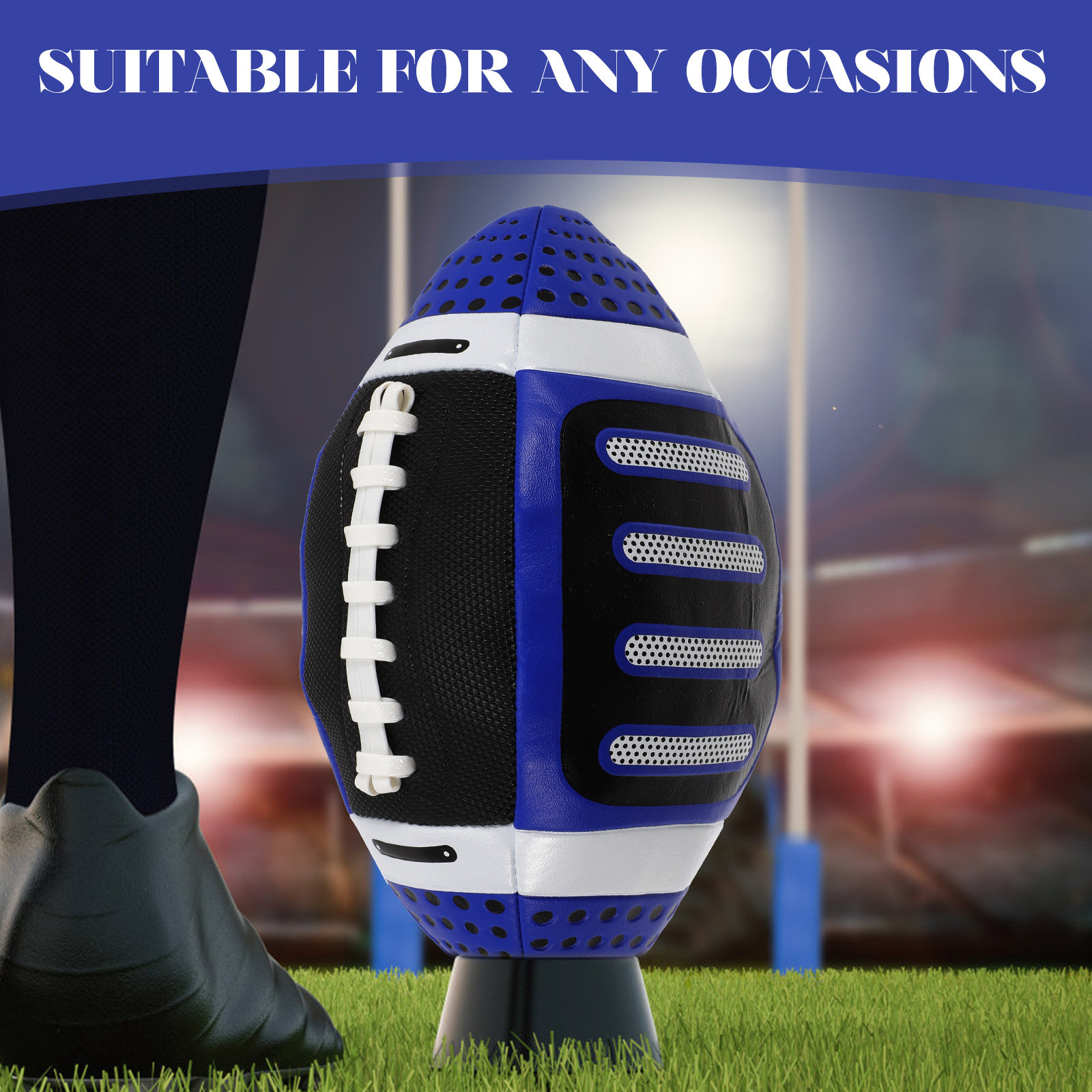 Rugby Training Ball - Kinder-Rugbyball, PU, ​​professioneller Outdoor-Rugby-Trainingsball für Schule,