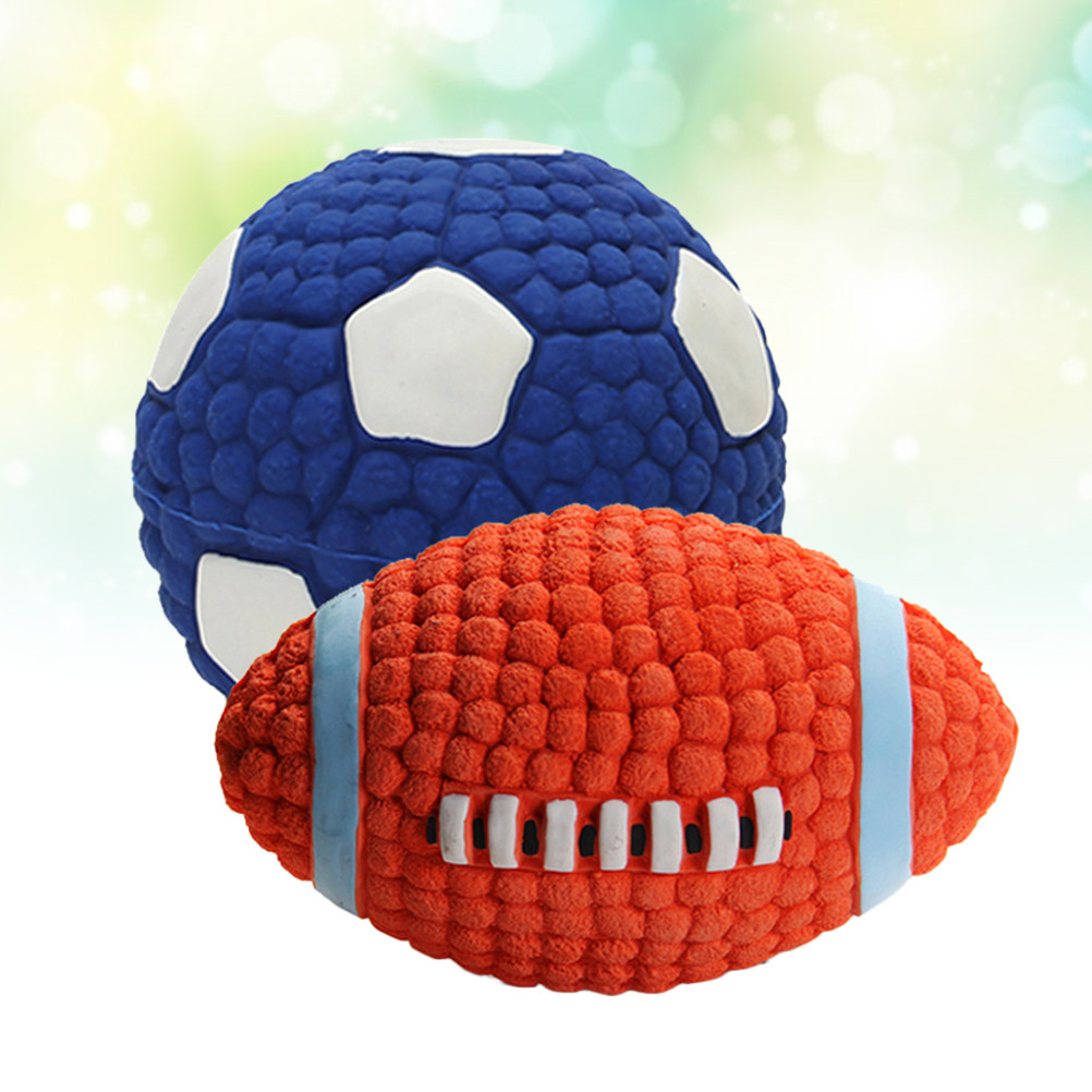 2 Stück Quietschende Kauspielz – Rugby Training Ball Bewertung und Preis