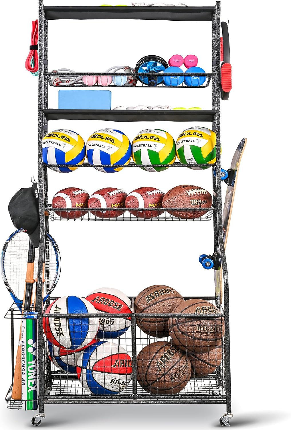 Sportgeräte-Garagenorganizer,  – Sports Equipment Cart Bewertung und Preis